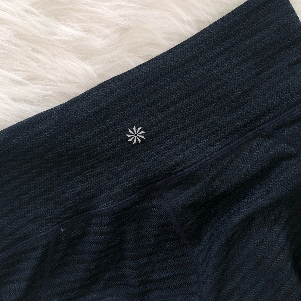 Athleta Mantra Capri Leggings Mesh Cutouts - Picture 5 of 6
